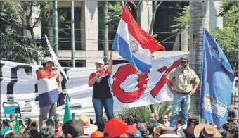  ??  ?? La Sitrande se ha manifestad­o junto a otros gremios amenazando con el “voto castigo”.