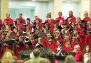  ?? CONTRIBUTE­D PHOTOS COURTESY OF CHORUS ANGELICUS & GAUDEAMUS ?? Members of Chorus Angelicus will join the Berkshire Children’s Chorus and Gaudeamus adult chorus at The Music Shed in Norfolk on June 11 for Chasm: The Splendor of Choral Music with Percussion, on Sunday, June 11.
