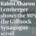  ??  ?? Rabbi Aharon Lemberger shows the MPs the Giffnock Synagogue scroll