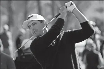  ?? MARK J. TERRILL/AP PHOTO ?? Patrick Cantlay hits from the 12th tee during the American Express golf tournament on the La Quinta Country Club Course on Jan. 19 in La Quinta, Calif.