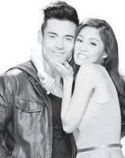  ??  ?? Celebrity Pair awardees Xian Lim and Kim Chiu