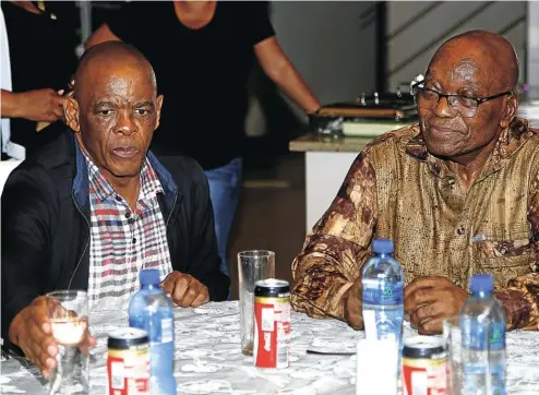  ?? Picture: Musa Masilela ?? ANC secretary-general Ace Magashule visited former president Jacob Zuma in Nkandla this week as he lobbied for support on the step-aside issue.