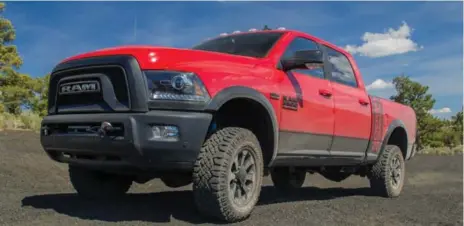  ?? DAN ILIKA/AUTOGUIDE.COM ?? An off-road instructor led some automotive journalist­s into the Arizona desert to put the 2017 Ram 2500 Power Wagon to the test.