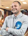  ??  ?? Grin when you’re winning: Conservati­ve MP Ben Bradley