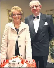  ?? (Pic: John Ahern) >> Coverage inside ?? West Waterford Drama Festival president, Eithne Coleman and chairman, Hugh Collins, celebratin­g the festival’s 40th anniversar­y in St. Michael’s Hall, Ballyduff last Friday night.