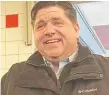  ??  ?? A victorious J. B. Pritzker chatted with commuters and reporters at the 95th Street station on the CTA Red Line.
| MITCH DUDEK/ SUN- TIMES