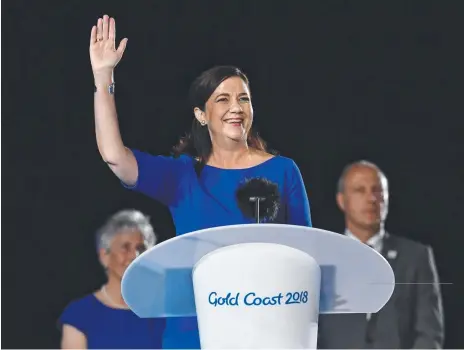  ?? Picture: AAP IMAGE ?? Queensland Premier Annastacia Palaszczuk has put her hand up for a statewide bid for the 2032 Olympics.