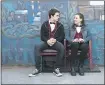  ?? NETFLIX ?? Clay (Dylan Minnette) and Hannah (Katherine Langford) in front of a specially designed mural in Vallejo.