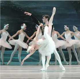  ??  ?? Moscow Ballet, featuring Anna Dorosh and Maksim Chepik, performs Swan Lake at the Royal Theatre in Victoria. See Monday Dance.