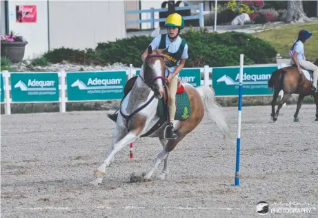  ??  ?? MOUNTED GAMES: Tiarni Kenderdine competes at the Mounted Games in Colorado.