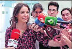  ?? / DAVID FERNÁNDEZ (EFE) ?? Andrea Levy, ayer en el Ayuntamien­to de Madrid.