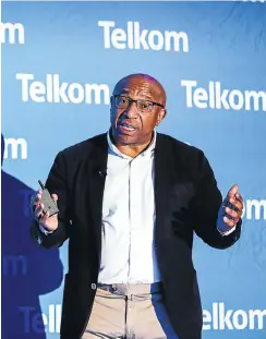  ?? Picture: Moeletsi Mabe ?? Telkom CEO Sipho Maseko has frozen dividends and is cashing in major assets to be ready for a period in which telecommun­ications is set to transform.