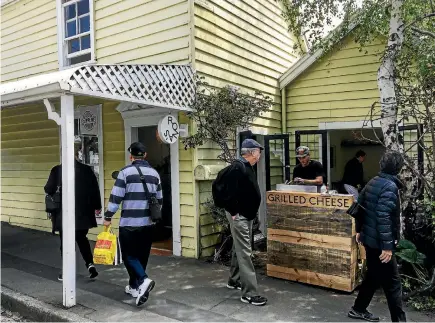  ?? PHOTO: STUFF ?? Rona’s, Akaroa’s newest eatery, served up grilled cheese sandwiches, doughnuts and coffee when we visited on the weekend. They open a full restaurant at the end of the month.