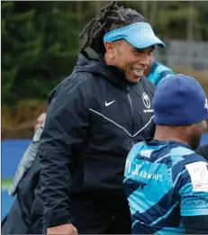  ?? ?? The Fiji Airways Fijian men’s 7s team during a training session. Photo