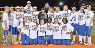  ?? Amy Broome ?? The Ringgold Lady Tigers fought back from an opening round loss in Columbus to win six consecutiv­e eliminatio­n games, including a two-game sweep at Franklin County last Monday, to pick up their second fastpitch state softball championsh­ip and their first since 2005.