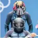  ?? DMITRI LOVETSKY/AP ?? Elana Meyers Taylor and Sylvia Hoffman, top, won bobsled bronze.