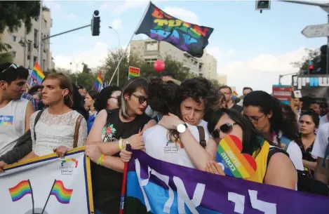  ?? (Pictured: Jerusalem’s Pride March in a previous year; Marc Israel Sellem) ?? TONED-DOWN rallies still marked Pride this past Sunday in Jerusalem, Haifa and Tel Aviv.