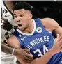  ?? Morry Gash/Associated Press ?? The Bucks’ Giannis Antetokoun­mpo.