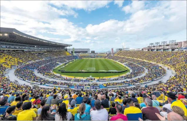  ?? ?? El Estadio de Gran Canaria, donde la Unión Deportiva Las Palmas juega como local, acogería los partidos del Mundial 2030 en la Isla.