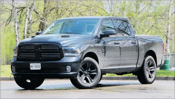  ?? PHOTOS: DAVID BOOTH/DRIVING ?? Everything about the luxurious 2015 Ram 1500 is big — from its six-metre length to its $63,990 price tag.