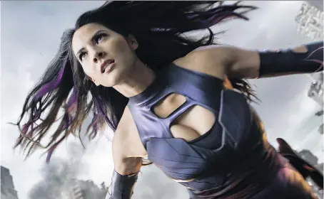  ?? 20TH CENTURY FOX ?? Olivia Munn starred as Psylocke in X-Men: Apocalypse. The actress won’t confirm whether her character will appear in the upcoming X-Men: Dark Phoenix, though the popular consensus is that she will be part of the cast.