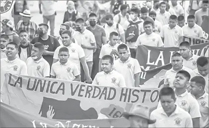  ?? Foto Yazmín Ortega Cortés ?? ▲ Marcha del 26 de marzo pasado en la Ciudad de México.