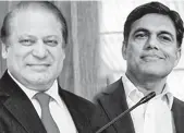  ??  ?? Jindal (R), who is considered close to Prime Minister Narendra Modi and now on a visit to Pakistan, met Sharif at the hill resort town of Murree on Thursday.