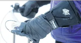  ??  ?? A good grip may be necessary for cyclists, but that 10th layer of outerwear isn’t. “You don’t need to wear as much as you would if you were waiting for the bus,” says Gabrielle Anctil.