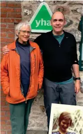  ??  ?? William and mother at the Berwick hostel. Right: the pair 50 years ago