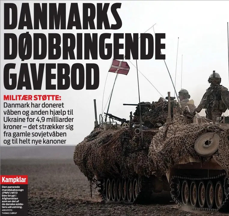 ?? ARKIVFOTO: THOMAS SJØRUP ?? Kampklar
Den pansrede mandskabsv­ogn ( PMV) M113 blev brugt i Afghanista­n som en del af de danske soldaters udrustning.