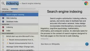  ??  ?? ABOVE You can watch while Spotlight fixes the broken Outlook indexes