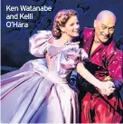  ??  ?? Ken Watanabe and Kelli O’Hara