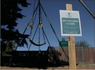  ?? ANDA CHU — STAFF ARCHIVES ?? The playground at Gull Park in Foster City has been closed by the city due to shelterin-place restrictio­ns.