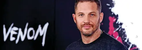  ?? [PHOTO BY CHRIS PIZZELLO, INVISION/AP] ?? Tom Hardy attends a photo call for “Venom” on Sept. 27 at the Four Seasons Hotel in Los Angeles.