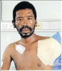  ?? Picture: KAREN VAN ROOYEN ?? SURVIVED TRAUMA: Gerald Cloete recovering in hospital at the time
