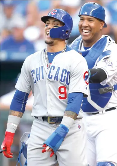  ?? AP ?? Javy Baez has dazzled at three infield positions this season and leads the league in slugging percentage and RBI.