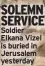  ?? ?? SOLEMN SERVICE Soldier Elkana Vizel is buried in Jerusalem yesterday