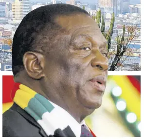  ?? (Photo: AFP) ?? Zimbabwe President Emmerson Mnangagwa