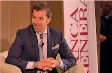  ??  ?? Alessandro Del Piero, 40 anni, durante l’evento Generali a Milano