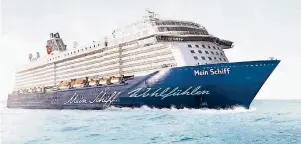  ?? FOTO: TUI CRUISES ?? Das Wohlfühlko­nzept findet sich auf allen Exemplaren der Mein-Schiff-Flotte.