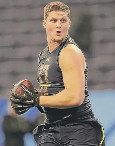  ?? | AP ?? After making a deal with the Cardinals, the Bears selected Ashland tight end Adam Shaheen with the 45th overall pick.