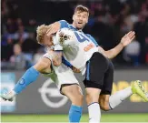  ?? GETTY ?? Cosa è accaduto a Napoli
Kjaer placca Llorente in area, Giacomelli fa proseguire l’azione e arriva il 2-2 dell’Atalanta che poi il Var non annulla: Ancelotti espulso