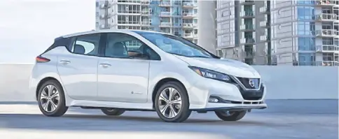  ?? Nissan photo ?? Nissan has just unveiled an upgraded Leaf, the LEAF e+.—