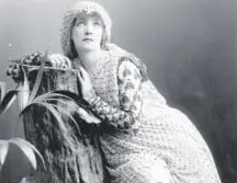  ??  ?? 0 French stage actress Sarah Bernhardt in 1918, three years after she had a leg amputated on this day in 1915