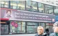  ??  ?? The misleading Peta bus advertisem­ent