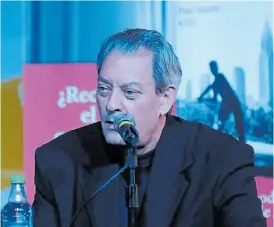  ?? PEDRO LÁZARO FERNÁNDEZ ?? Paul Auster. Habló de su última novela y de la temible era Trump.