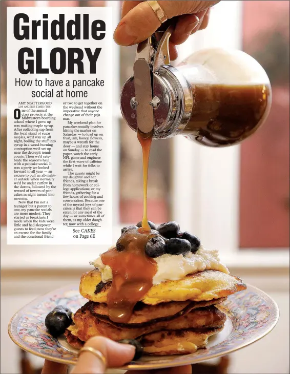  ?? Los Angeles Times/TNS/CHRISTINA HOUSE ?? Making your own Brown Sugar Syrup is a delicious, inexpensiv­e alternativ­e to maple syrup.