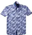  ??  ?? Bugatchi floral print shirt, $185, at HarryRosen.com.