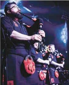  ?? LAUREN JEWELL/ROAMING ROACH PHOTOGRAPH­Y ?? Red Hot Chilli Pipers perform Thursday at State Theater in Easton.