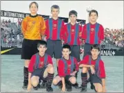  ?? ?? Piqué, con los alevines en el torneo del Plus.